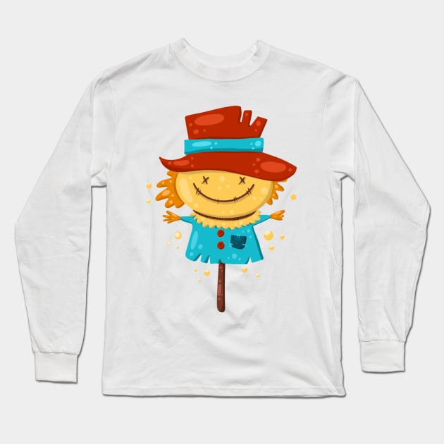 scarecrow halloween Long Sleeve T-Shirt by Liseevna